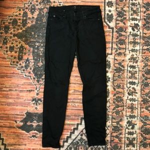 7 For All Mankind Black skinny Jean